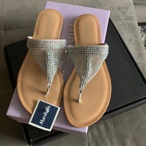 Cute Madden Girl Rhinestone Sandals Flip Flops
